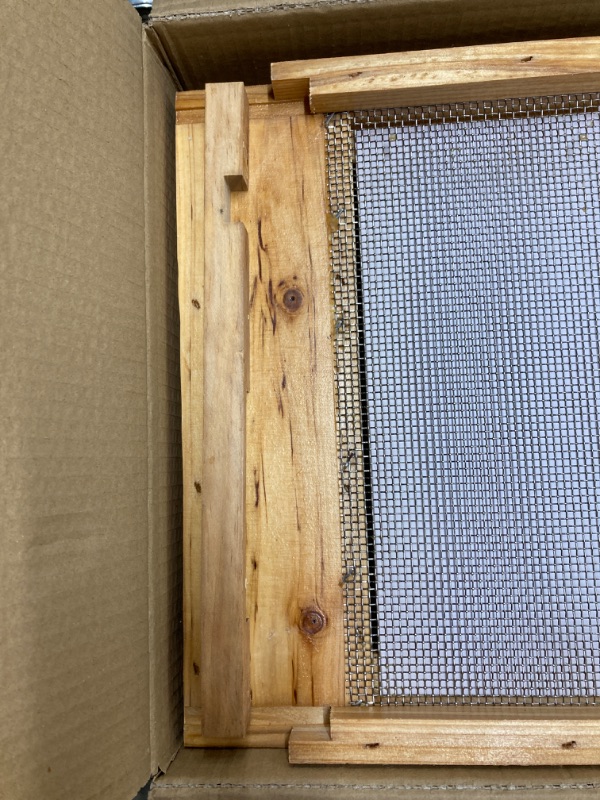 Photo 3 of BeeCastle Beehive Screened Bottom Board Dipped in 100% Beeswax,Screened Bottom Board with Solid Wood (8-Frame)