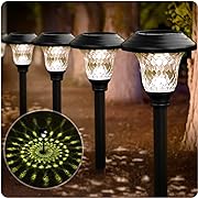 Photo 4 of BEAU JARDIN 6 Pack Solar Pathway Lights Bright Outdoor Garden Stake Glass