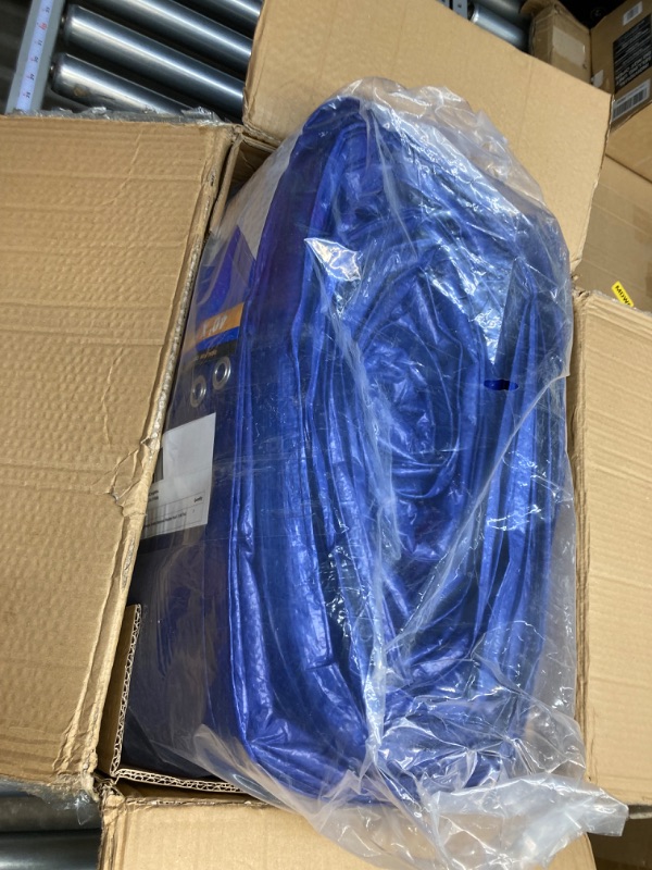 Photo 1 of Better Blue Poly Tarp 40' x 60' - Multipurpose Protective Cover - Lightweight, Durable, Waterproof, Weather Proof - 5 Mil Thick Polyethylene - by Xpose Safety 40 Feet x 60 Feet Blue