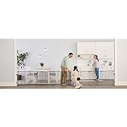 Photo 1 of Regalo 192-Inch Super Wide Adjustable Baby Gate and Play Yard, Black, 4-in-1, Bonus Kit, Includes 4 Pack of Wall Mounts 192-Inch Black