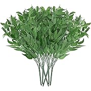 Photo 3 of 6pcs Italian Ruscus Greenery Stems with Seeds, 20in Artificial Green Leaf