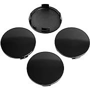 Photo 1 of KitsPro 2.4Inch 60MM Wheel Center Caps, Pack of 4 (Gloss Black, Outer 60MM, Inner 56MM)