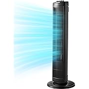 Photo 1 of  Oscillating Tower Fan with 3 Speed Settings and Auto-off Timer