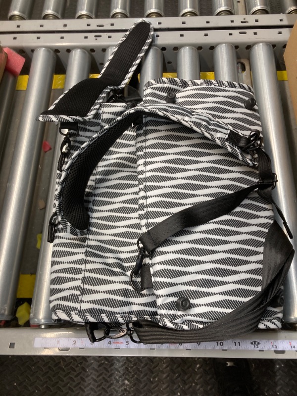 Photo 3 of ALLCAMP Diaper Bag Large, Support baby Stroller, Converted Into a Tote Bag Zebra Pattern