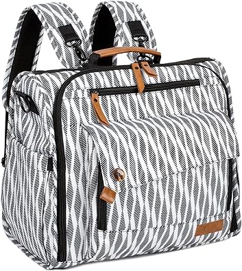 Photo 1 of ALLCAMP Diaper Bag Large, Support baby Stroller, Converted Into a Tote Bag Zebra Pattern