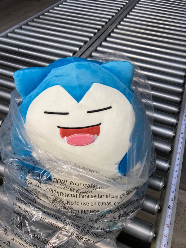 Photo 3 of Squishmallows Pokemon 14-Inch Snorlax Plush - Add Snorlax to Your Squad, Ultrasoft Stuffed Animal Large Plush, Official Jazwares Plush