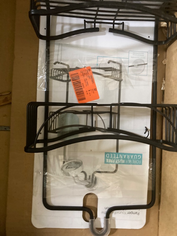 Photo 1 of Better Living Products 13635 VENUS 2 Tier Shower Caddy, Black Matte Matte Black 2-Tier