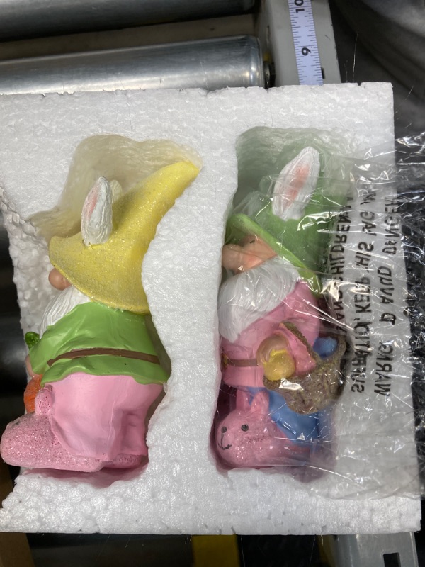 Photo 3 of 2PCS Easter Gnomes with Bunny Ears, Pink Easter Decor for Home,Easter Gnoes 