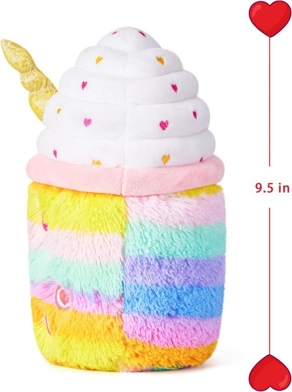 Photo 1 of 4 pieces KASA Boba Milk Tea Stuffed Plush Toy for Valentine Day,Cute 9.5" Colourful Plushie Soft Small Fluffly Toy,Gifts for Girlfriend Boyfriend Girls B