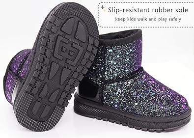 Photo 1 of Elcssuy Store 4.5  2,172
Girls Glitter Snow Boots Toddler/Little Girls Warm Winter Sequin Comfy Cute Durable Outdoor Sparkle Princess Ankle Boots