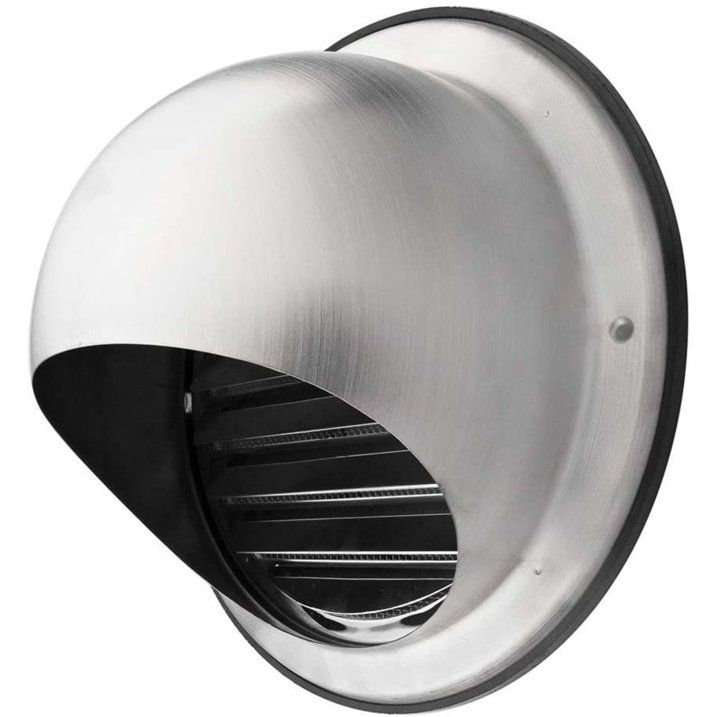 Photo 1 of Calimaero KWG 6" inch Round Stainless Steel Outdoor Dryer Vent Cover Ventilation Grill Hood