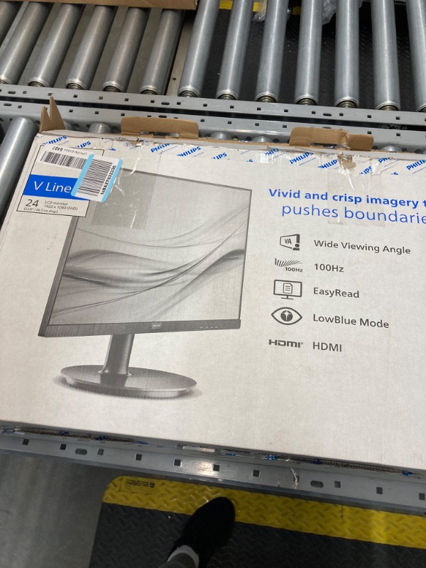 Photo 5 of PHILIPS 24 inch Class Thin Full HD (1920 x 1080) 100Hz Monitor, VESA, HDMI & VGA Port, 4 Year Advance Replacement Warranty, 241V8LB 24" Class Full HD | 100Hz