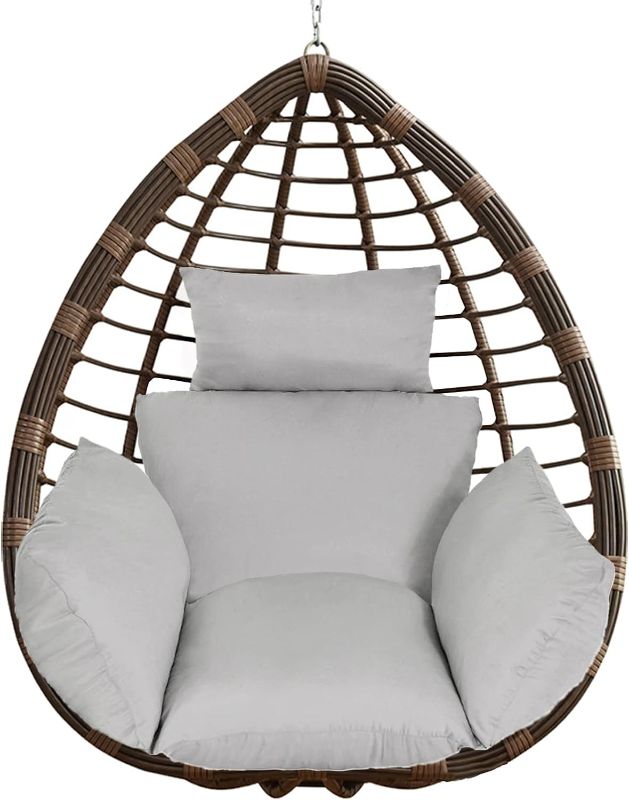 Photo 1 of Swing Egg Chair Cushion, Thick Leisure Hanging Basket Chair Cushion, Can Be Used as Swing Chair Cushion, Removable and Washable Hanging Chair Cushion