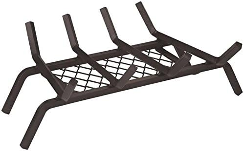 Photo 1 of Rocky Mountain Goods Fireplace Grate with Ember Retainer - 1/2” Heavy Duty Cast Iron -Heat Treated for Hottest Fires - Retainer for Cleaner More efficient fire - Weld has (18")