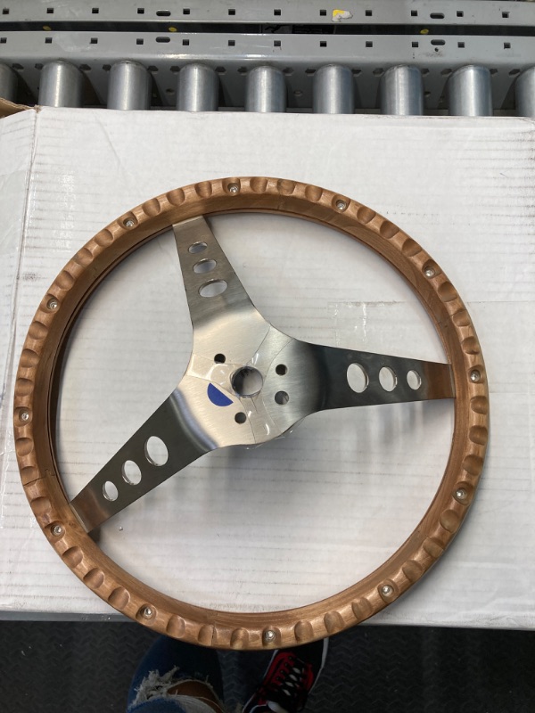 Photo 4 of Grant 201 Classic Wood Steering Wheel with Rivets