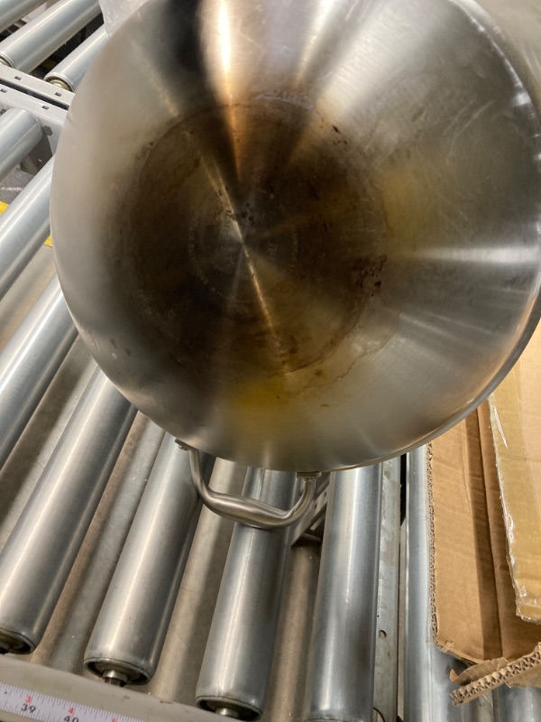 Photo 4 of 13 Inch Tri-Ply Stainless Steel Wok Pan with Lid,Deep Frying Pan,Saute Pan,Jumbo Cooker,Induction Cookware,Dishwasher and Oven Safe.