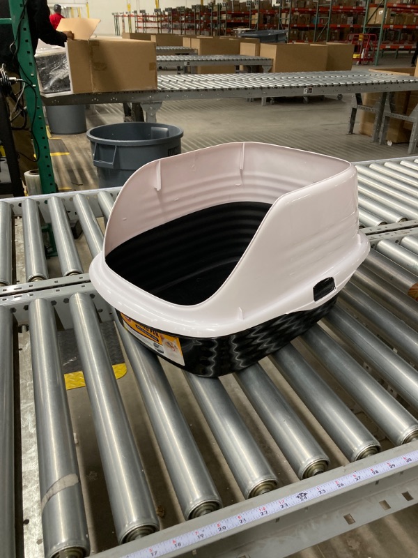 Photo 1 of Arm & Hammer Rimmed Wave Cat Litter Pan - Large Litter Box with Low Entry for Easy Access & High Rimmed Sides to Reduce Litter Scatter – For Single & Multi Cat Homes