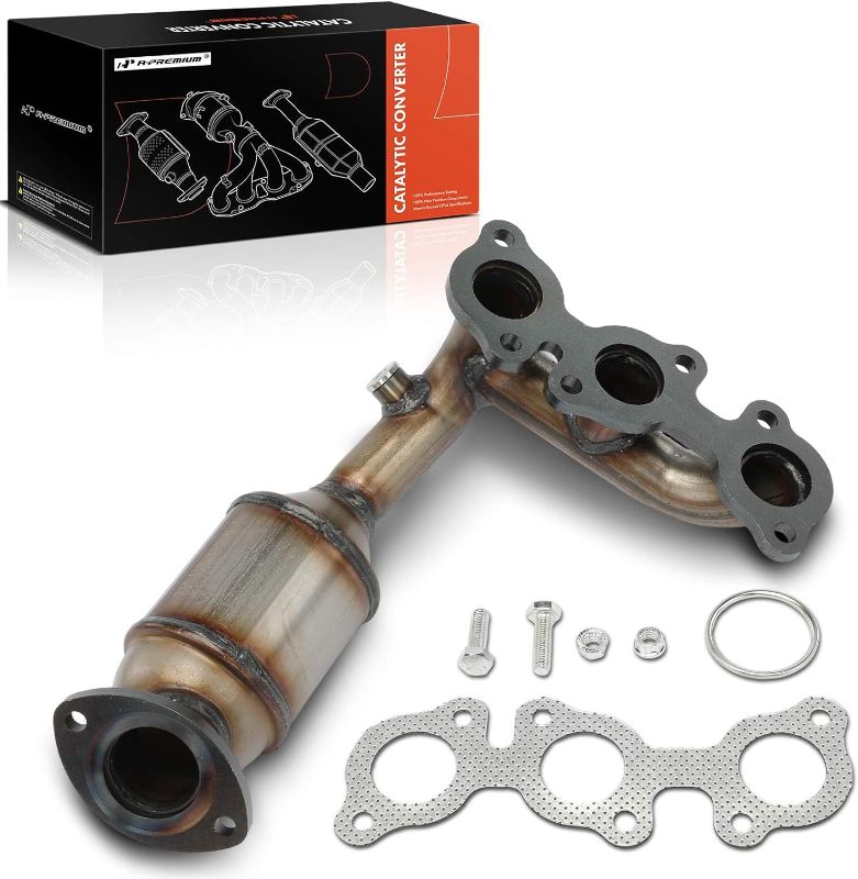 Photo 1 of PULCHERFLOW Front & Rear Catalytic Converter Compatible with Toyota Highlander 3.3L 2004-2007, Sienna 2004-2006 High Performance (EPA Compliant) Set