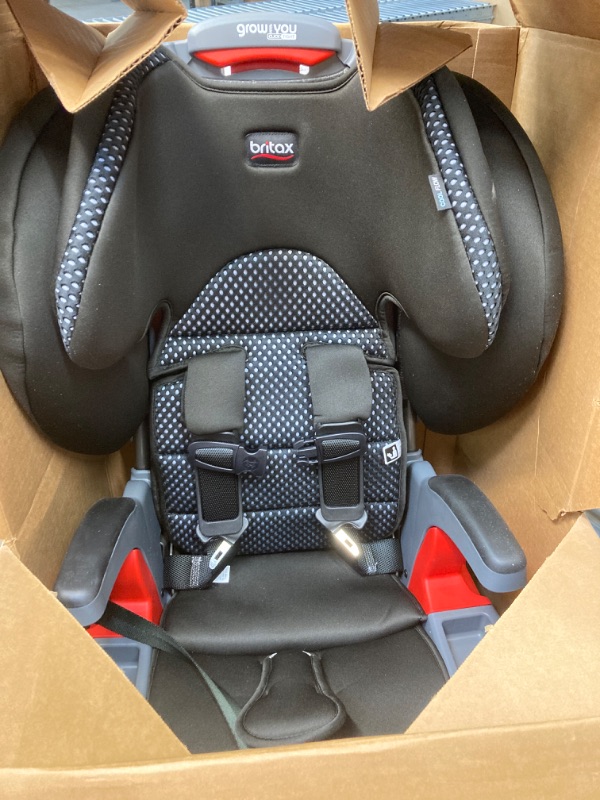 Photo 3 of Britax Grow with You ClickTight Harness-2-Booster Car Seat, Cool Flow Gray ClickTight Cool Flow Gray