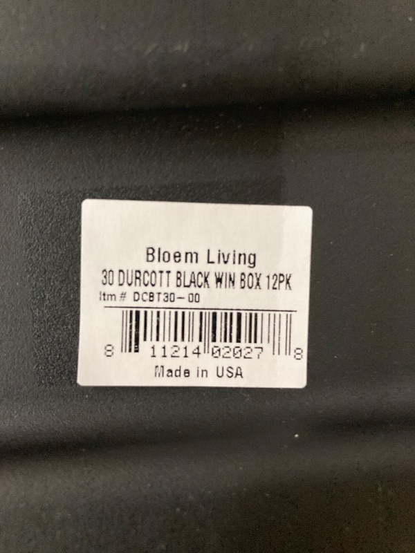 Photo 4 of Bloem DCBT30-00 Dura Cotta Plant Window Box, 30-Inch, Black, 4 Gallon