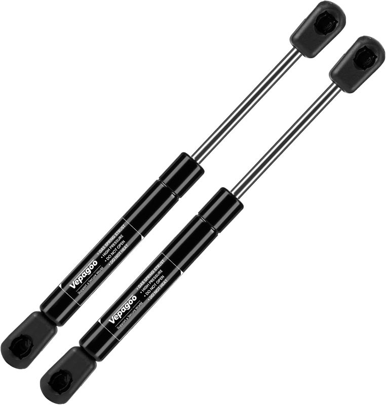 Photo 1 of Vepagoo 10 Inch 35 Lb/156N Gas Shocks Struts Lift Supports for Truck Pickup Tool Box Lid RV Cabinet Door Toolbox Boat Covers Replacement Part, Set of 2
