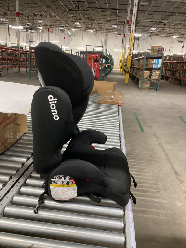 Photo 3 of Diono Cambria 2 XL 2022, Dual Latch Connectors, 2-in-1 Belt Positioning Booster Seat, High-Back to Backless Booster with Space and Room to Grow, 8 Years 1 Booster Seat, Black NEW! Black