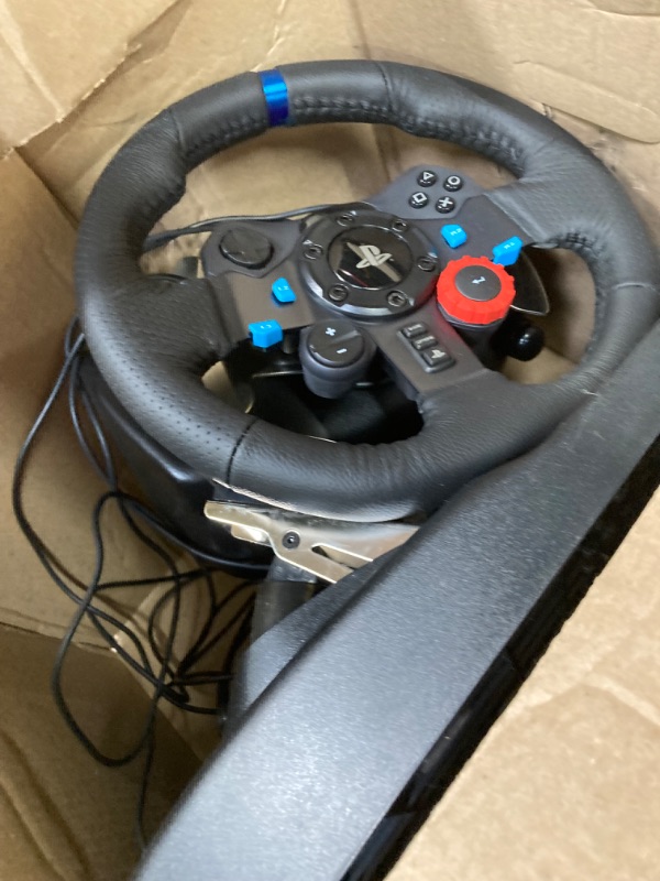 Photo 3 of Logitech G29 Driving Force Race Wheel + Logitech G Driving Force Shifter Bundle for PS3 and PS4 (Renewed)