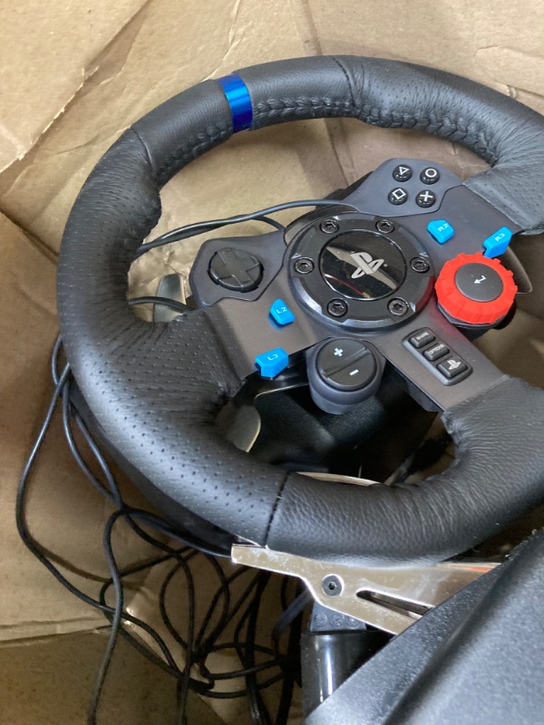 Photo 2 of Logitech G29 Driving Force Race Wheel + Logitech G Driving Force Shifter Bundle for PS3 and PS4 (Renewed)