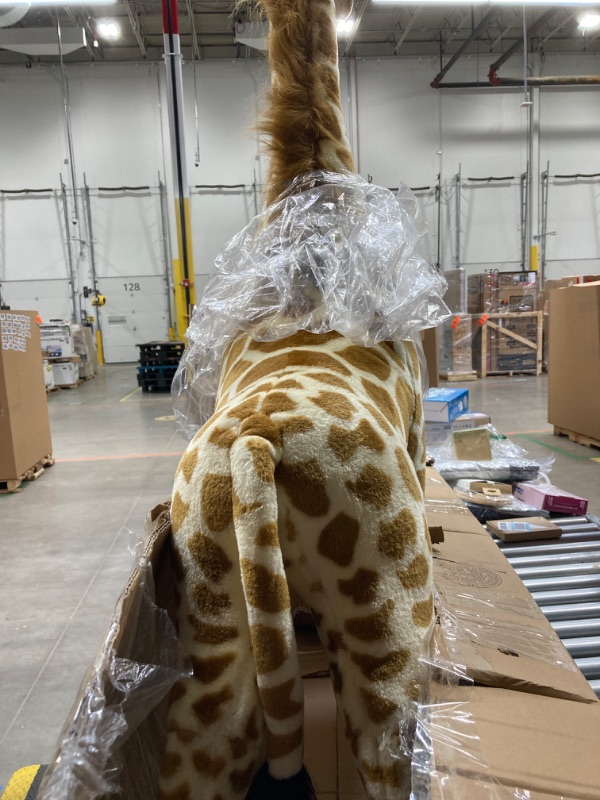 Photo 3 of Melissa & Doug Giant Giraffe - Lifelike Stuffed Animal (over 4 feet tall)