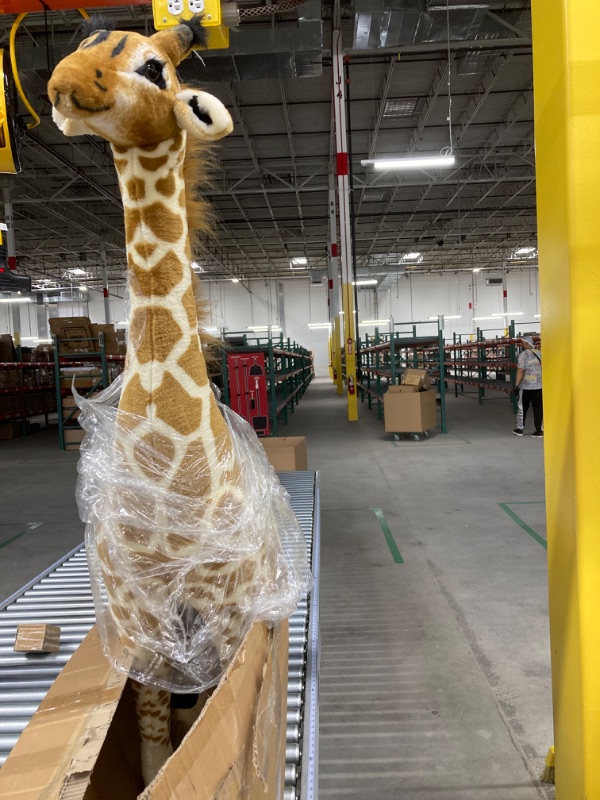 Photo 2 of Melissa & Doug Giant Giraffe - Lifelike Stuffed Animal (over 4 feet tall)