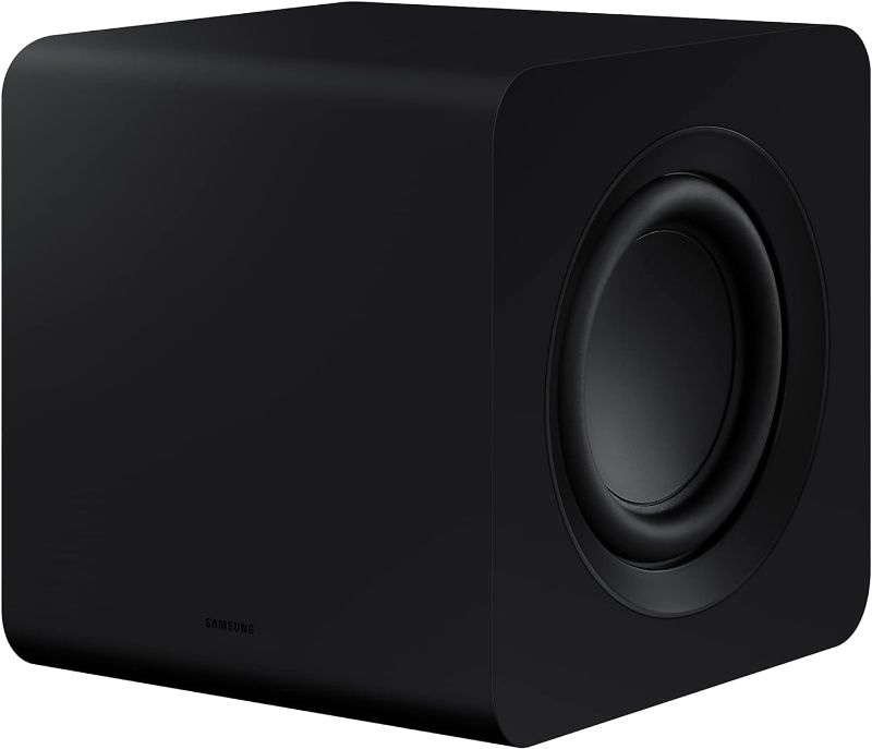 Photo 1 of SAMSUNG SWA-W510 Subwoofer for S Series Soundbar with Powerful Bass, Wireless, Unibody Design, Compact 6.5" Size, 2022 & SWA-9200S Wireless Rear Speaker Kit Subwoofer + Rear Speaker Kit