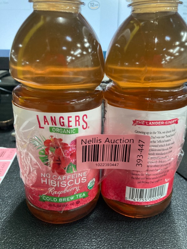 Photo 2 of angers Unsweetened Organic Hibiscus Peach Tea, No Caffeine, Pack of 2