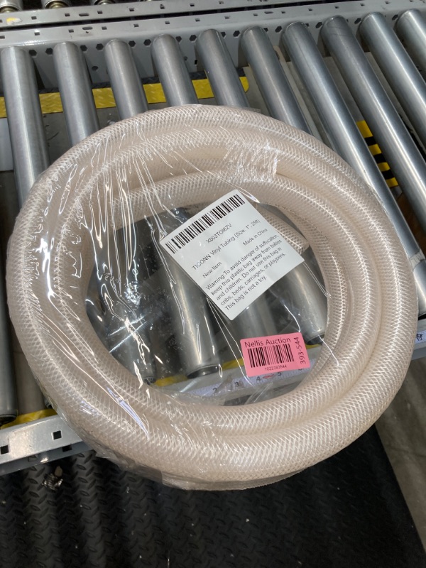 Photo 2 of 1" ID x 25 Ft High Pressure Braided Clear PVC Vinyl Tubing Flexible Vinyl Tube, Heavy Duty Reinforced Vinyl Hose Tubing, BPA Free and Non Toxic