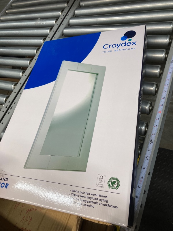 Photo 3 of  3 packs Croydex Maine White Wood Mirror