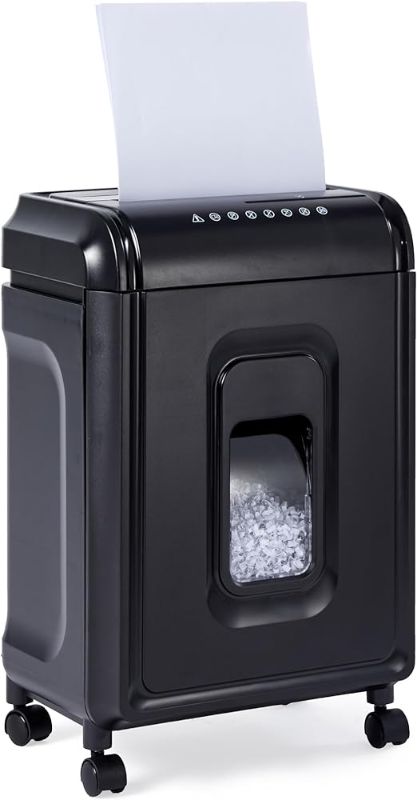 Photo 1 of Amazon Basics 8 Sheet High Security Micro Cut Shredder with Pullout Basket, Black