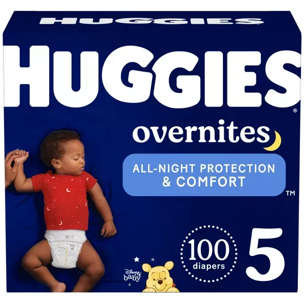 Photo 1 of Huggies Overnites Nighttime Baby Diapers – (Select Size and Count)