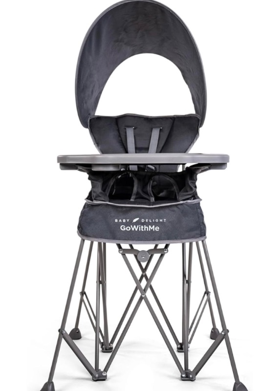 Photo 1 of Baby Delight Go with Me Uplift Deluxe Portable High Chair | Sun Canopy | Indoor and Outdoor | Grey