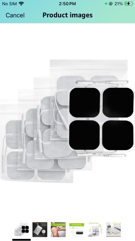 Photo 2 of AUVON TENS Unit Pads Electrode Patches with Upgraded Self-Stick Performance and Non-Irritating Design for Electrotherapy