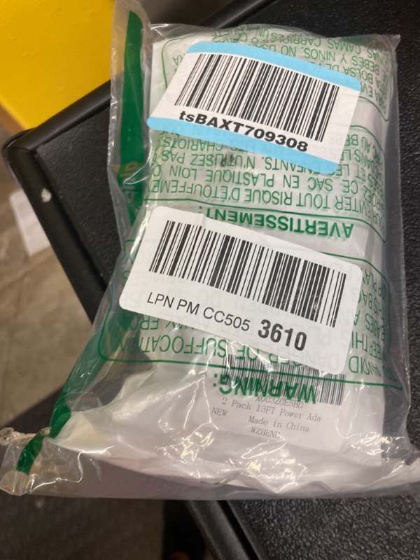 Photo 2 of 2 Pack 13FT Power Adapter Plug Charger for Arlo Pro and Arlo Pro 2, Arlo Q,Arlo Essential Spotlight, Arlo GO Indoor Camera(not for Go 2), Wyze Cam Pan v3 v2,Blink Mini Charging Cord Cable Replacement 2-Pack 13.2ft