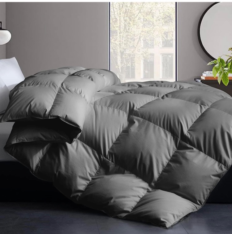 Photo 1 of 
Cosybay Feather Comforter Filled with Feather & Down Queen Size - All Season Grey Queen Size Duvet Insert- Luxurious Hotel Bedding Comforters with 100% Cotton Cover - Queen 90 x 90 Inch
