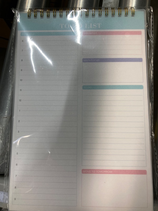 Photo 3 of To Do List Notepad - Daily Planner Note Pad Undated 52 Sheets with Checklist , 6.5" X 9.8" Daily Task Planner for Boosting Productivity for Office Work Personal (Light Blue Blank)