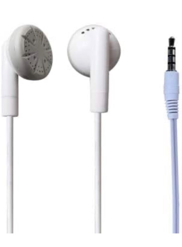 Photo 1 of Bulk Wholesale Lot of 15 White/Gray 3.5mm in Ear Earbuds/Headphones/Earphones Great for Schools, Libraries, Hospitals, Kids etc.