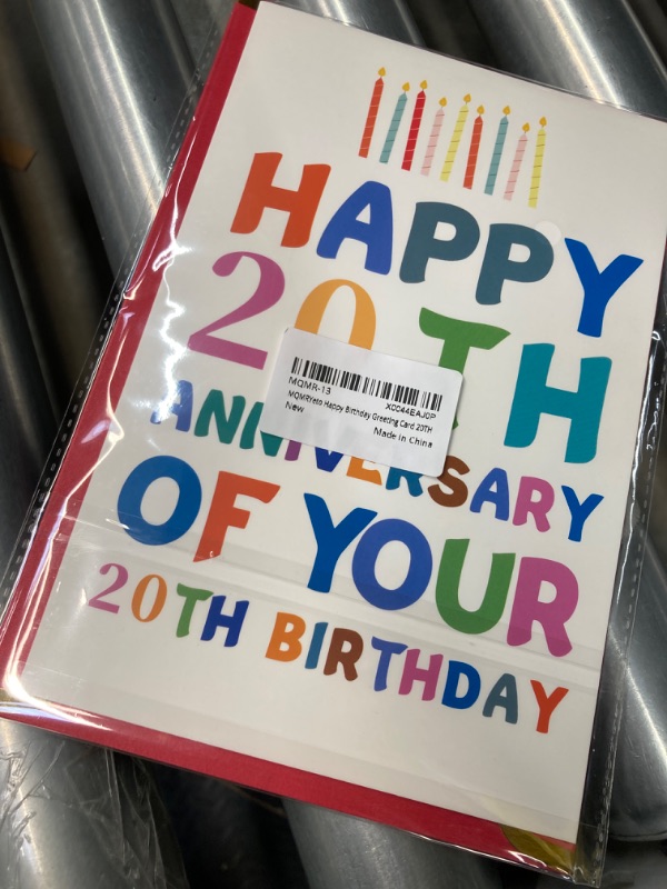 Photo 2 of Funny 20th Birthday Card for Women Men, Happy 20 Years Old Card for Him Her, Birthday Cards for 20th Son Daughter Boyfriend Girlfriend, Hilarious Twenty Birthday Gifts for Friends Sister