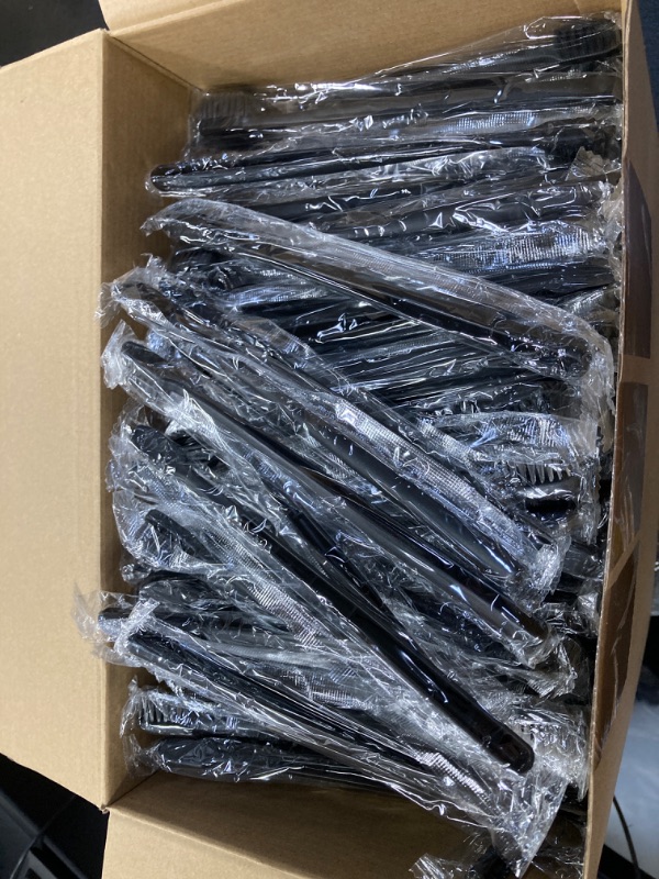 Photo 2 of 600 Pcs Disposable Toothbrushes and Comb Set Include 300 Soft Manual Toothbrushes Bulk Individually Wrapped 300 Travel Hair Combs Homeless Supplies for Home Hotel Nursing Charity Shelter