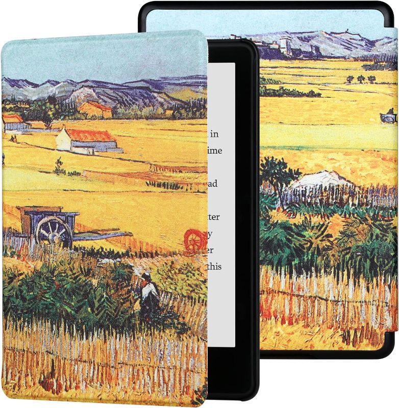 Photo 1 of AHPYEBZ Kindle Paperwhite Case for 11th Generation 6.8" and Signature Edition 2021 Released, Premium PU Leather Cover for Kindle Paperwhite 11th 2021,(Paddy) Kindle 6.8'' Paddy