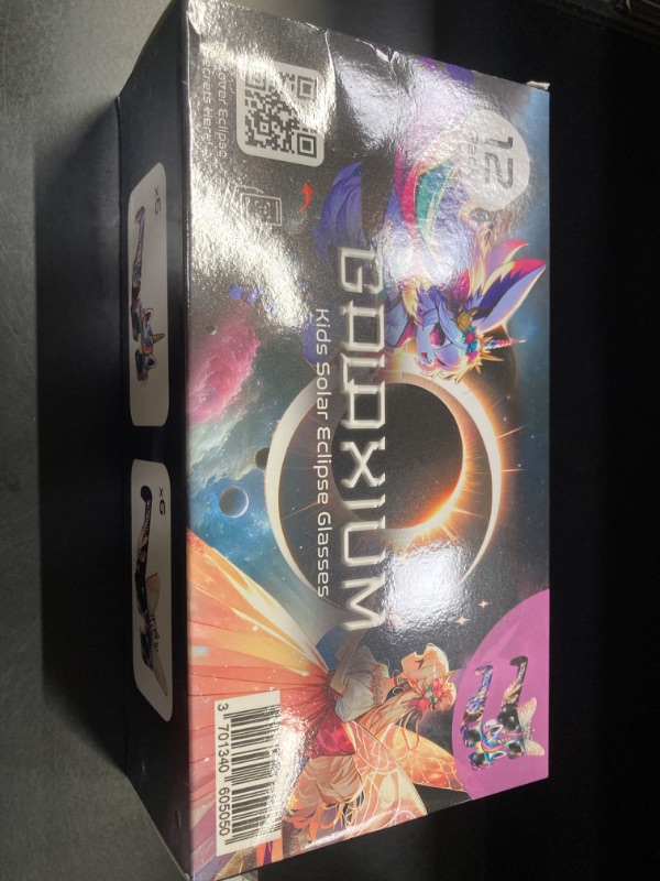 Photo 2 of Galaxium Solar Eclipse Glasses Kids AAS Approved 2024 - Galaxium [12 Pack] Mix Unicorn & Princess Design - ISO 12312-2 & CE Certified