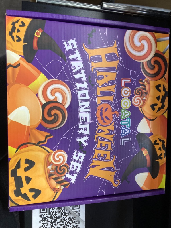 Photo 1 of 168PCS Halloween Party Favors Stationery Set for Kids, 24 Pack Halloween Stationery Supplies Set,Halloween Miniatures Prizes, Halloween Goodie Bag Fillers,Pencil,Eraser,Ruler,Notepad,Stamper,Sticker