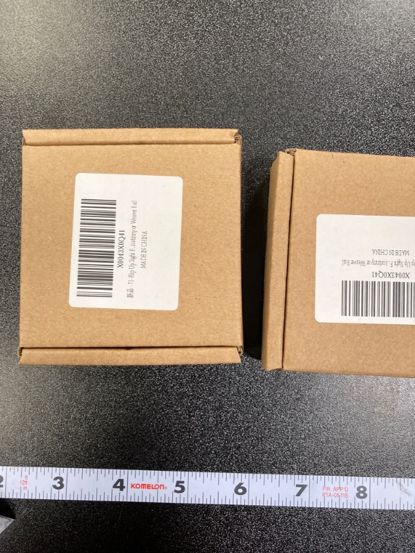 Photo 1 of 2Piece bundle set.Flip Up Sight Front and Rear Flip Sights Mounted on Any Picatinny or Weaver Rail