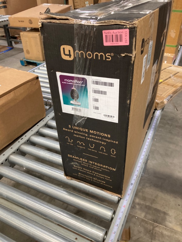 Photo 1 of 4moms MamaRoo Multi-Motion Baby Swing, Bluetooth Baby Swing with 5 Unique Motions, Black