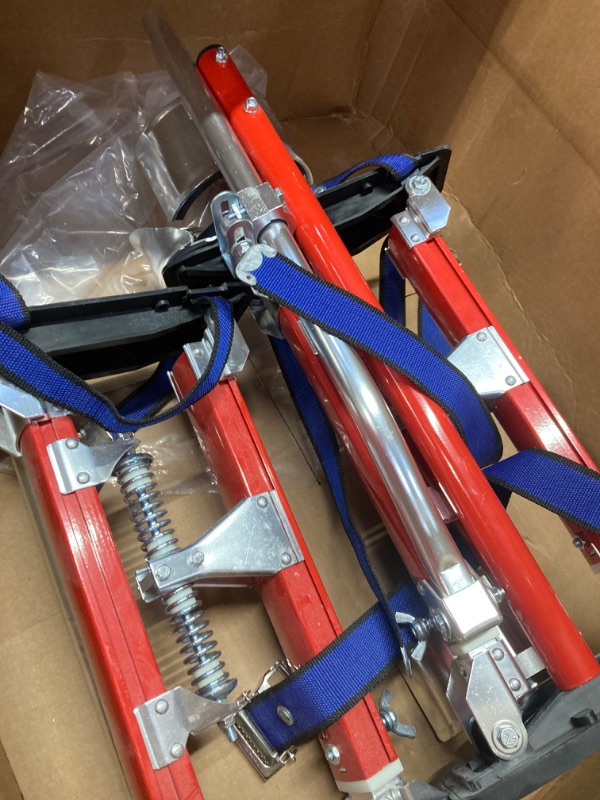 Photo 1 of 15"-23" Professional Grade Adjustable Drywall Stilts Taping Paint Stilt Aluminum Tool Stilt for Painting Painter Taping Red 15"-23" Red
